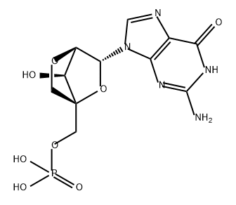 5'-Guanylic acid, 2'-O,4'-C-methylene- 结构式