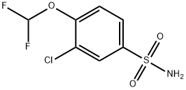 3-氯-4-(二氟甲氧基)苯磺酰胺 结构式