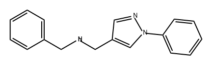 N-苄基-1-(1-苯基-1H-吡唑-4-基)甲酰胺 结构式