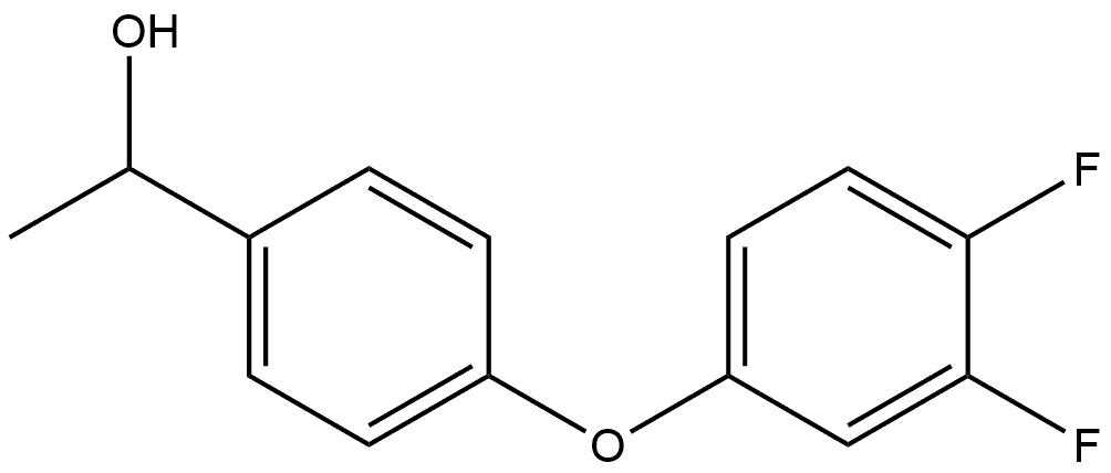 1-[4-(3,4-difluorophenoxy)phenyl]ethan-1-ol 结构式