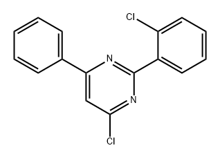 Pyrimidine, 4-chloro-2-(2-chlorophenyl)-6-phenyl- 结构式