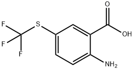 2-amino-5-[(trifluoromethyl)sulfanyl]benzoic acid 结构式