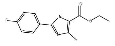 2-(4-氟苯基)-5-甲基-1H-咪唑-4-甲酸乙酯 结构式