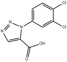 1-(3,4-二氯苯基)-1H-1,2,3-三唑-5-羧酸 结构式