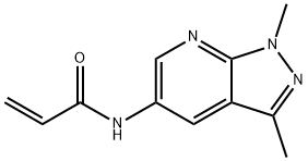 N-(1,3-Dimethyl-1H-pyrazolo[3,4-b]pyridin-5-yl)acrylamide 结构式