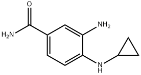 3-amino-4-(cyclopropylamino)benzamide 结构式