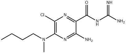 5-(N-butyl-N-methyl)amiloride 结构式