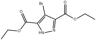 4-溴-1H-吡唑-3,5-二甲酸二乙酯 结构式