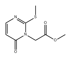 1(6H)-Pyrimidineacetic acid, 2-(methylthio)-6-oxo-, methyl ester 结构式
