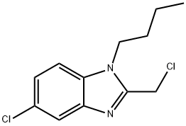 1H-Benzimidazole, 1-butyl-5-chloro-2-(chloromethyl)- 结构式