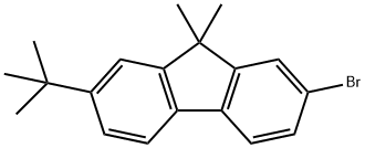 2-溴-7-(叔丁基)-9,9-二甲基-9H-芴 结构式