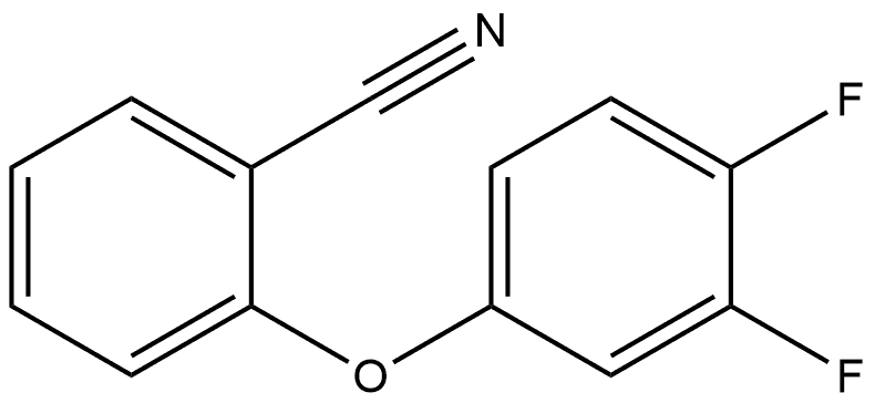 2-(3,4-Difluorophenoxy)benzonitrile 结构式