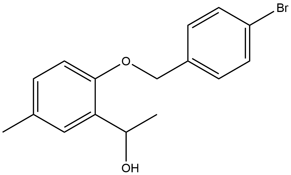 2-[(4-Bromophenyl)methoxy]-α,5-dimethylbenzenemethanol 结构式