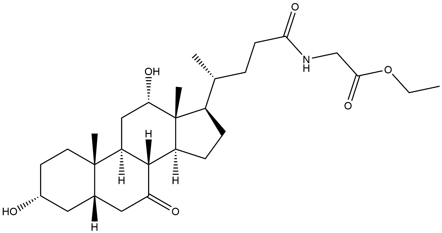 7-KETO METHYL ESTER OF GLICOCHOLATE METABOLITE 结构式