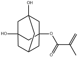 甲基丙烯酸(3,5-二羟基金刚烷-1-基)酯 结构式