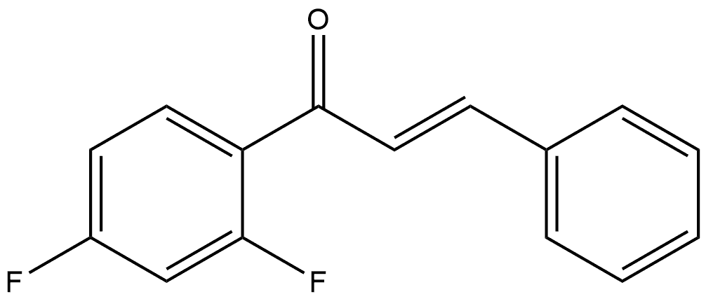 (2E)-1-(2,4-Difluorophenyl)-3-phenyl-2-propen-1-one 结构式