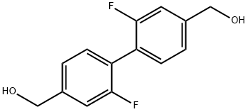 2,2'-二氟联苯-4,4'-二基二甲醇 结构式