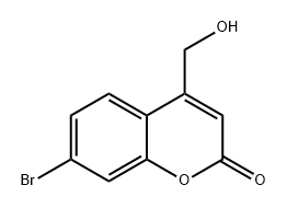 7-溴-4-(羟甲基)-2H-铬-2-酮 结构式