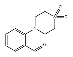 2-(1,1-二氧代-1Λ6-硫代吗啉-4-基)苯甲醛 结构式