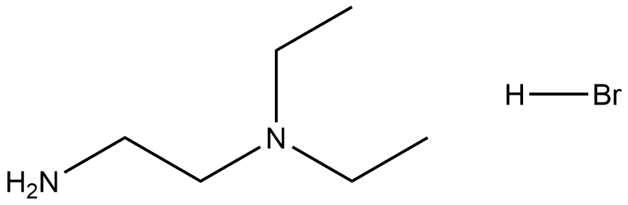 N,N-二乙基乙烷-1,2-溴化二铵 结构式
