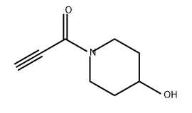 1-(4-羟基哌啶-1-基)丙-2-炔-1-酮 结构式