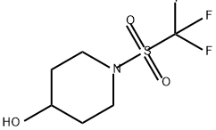 1-trifluoromethanesulfonylpiperidin-4-ol 结构式