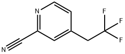 2-Pyridinecarbonitrile, 4-(2,2,2-trifluoroethyl)- 结构式