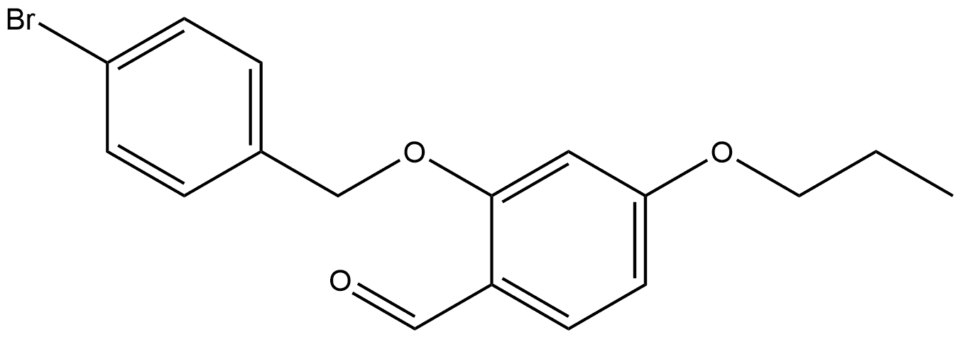 2-[(4-Bromophenyl)methoxy]-4-propoxybenzaldehyde 结构式