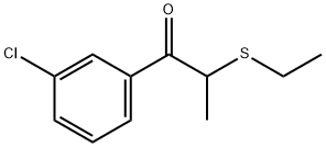 1-(3-氯苯基)-2-(乙硫基)丙烷-1-酮 结构式
