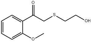 2-((2-羟乙基)硫代)-1-(2-甲氧基苯基)乙烷-1-酮 结构式