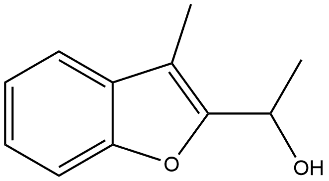 1-(3-甲基苯并呋喃-2-基)乙烷-1-醇 结构式