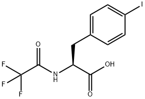 N-alpha-Trifluoroacetyl-L-4-iodophenylalanine 结构式