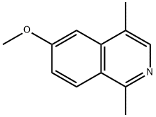 6-Methoxy-1,4-dimethylisoquinoline 结构式
