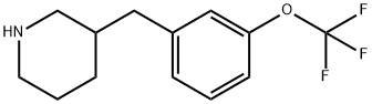 Piperidine, 3-[[3-(trifluoromethoxy)phenyl]methyl]- 结构式