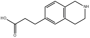 6-Isoquinolinepropanoic acid, 1,2,3,4-tetrahydro- 结构式