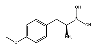 Boronic acid, B-[(1R)-1-amino-2-(4-methoxyphenyl)ethyl]- 结构式