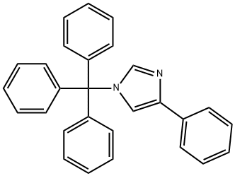 1H-Imidazole, 4-phenyl-1-(triphenylmethyl)- 结构式