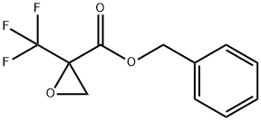 2-(三氟甲基)环氧乙烷-2-羧酸苄酯 结构式