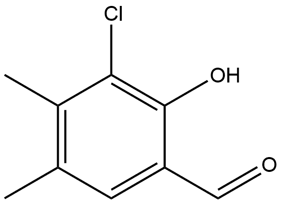 3-Chloro-2-hydroxy-4,5-dimethylbenzaldehyde 结构式