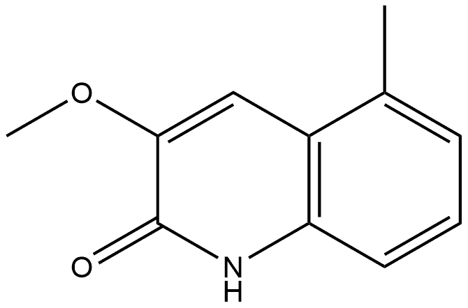 3-甲氧基-5-甲基喹啉-2(1H)-酮 结构式