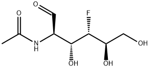 2-Acetamido-2,4-dideoxy-4-fluoro-D-glucopyranose 结构式