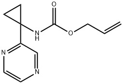 allyl (1-(pyrazin-2-yl)cyclopropyl)carbamate 结构式