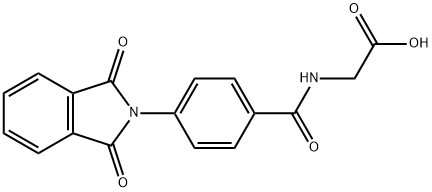 2-(4-(1,3-Dioxoisoindolin-2-yl)benzamido)acetic acid 结构式