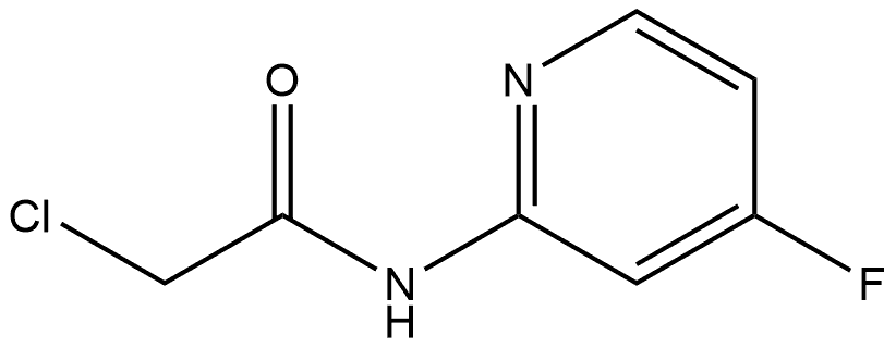 2-Chloro-N-(4-fluoro-2-pyridinyl)acetamide 结构式