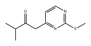 3-甲基-1-(2-(甲硫基)嘧啶-4-基)丁-2-酮 结构式