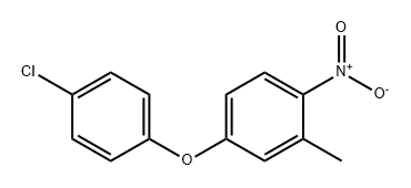 Benzene, 4-(4-chlorophenoxy)-2-methyl-1-nitro- 结构式