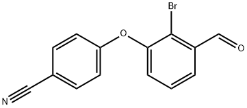 4-(2-溴-3-甲酰基苯氧基)苯甲腈 结构式