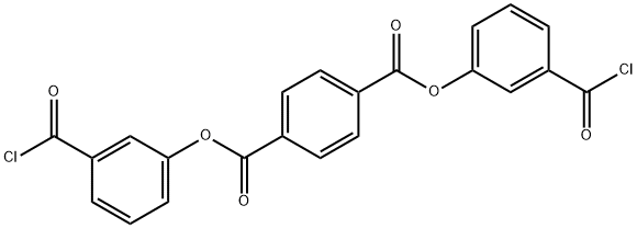 1,4-苯二甲酸,1,4-双[3-(氯羰基)苯基]酯 结构式