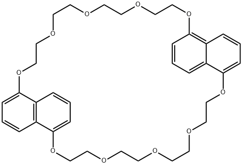 2,5,8,11,14,16,19,22,25,28-十氧杂-1,15(1,5)-二萘环二十八烷 结构式