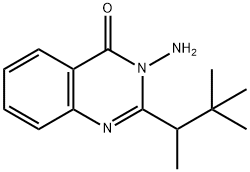 3-Amino-2-(3,3-dimethylbutan-2-yl)quinazolin-4(3H)-one 结构式